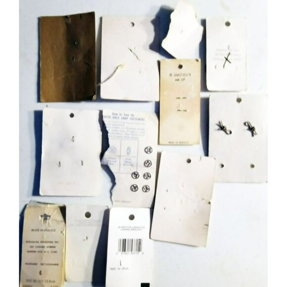 Buttons Fastener Collection Vintage Le Chic Lansing La Petite BGE Original Craft - Picture 9 of 13